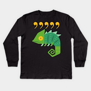 Comma Chameleon Puny shirt Kids Long Sleeve T-Shirt